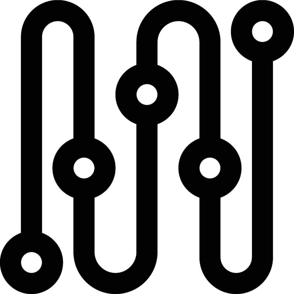 Rhythm, Pattern, Movement Outline Icon vector