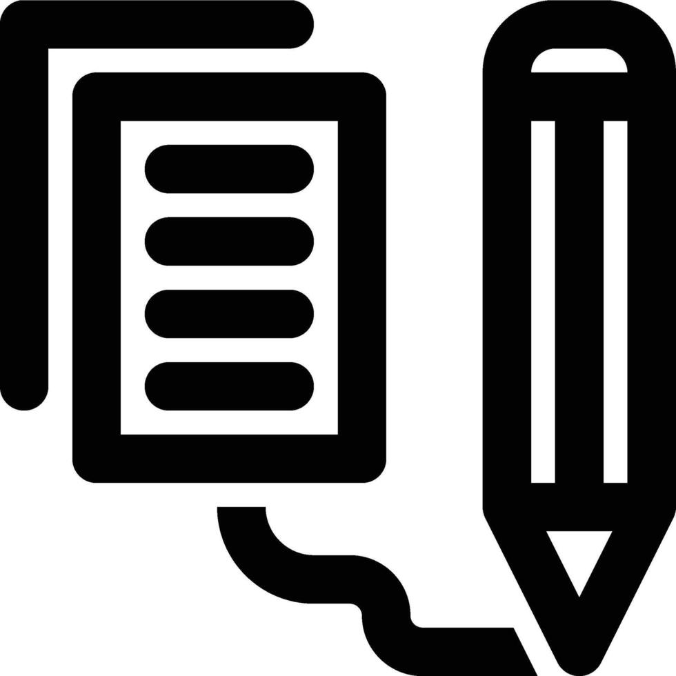Information Design, Writing, Information Outline Icon vector