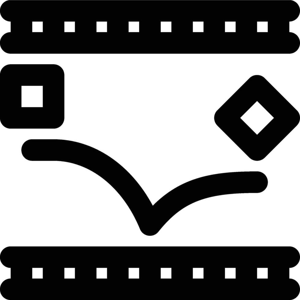 Motion Graphics, Animation, Motion Design Outline Icon vector