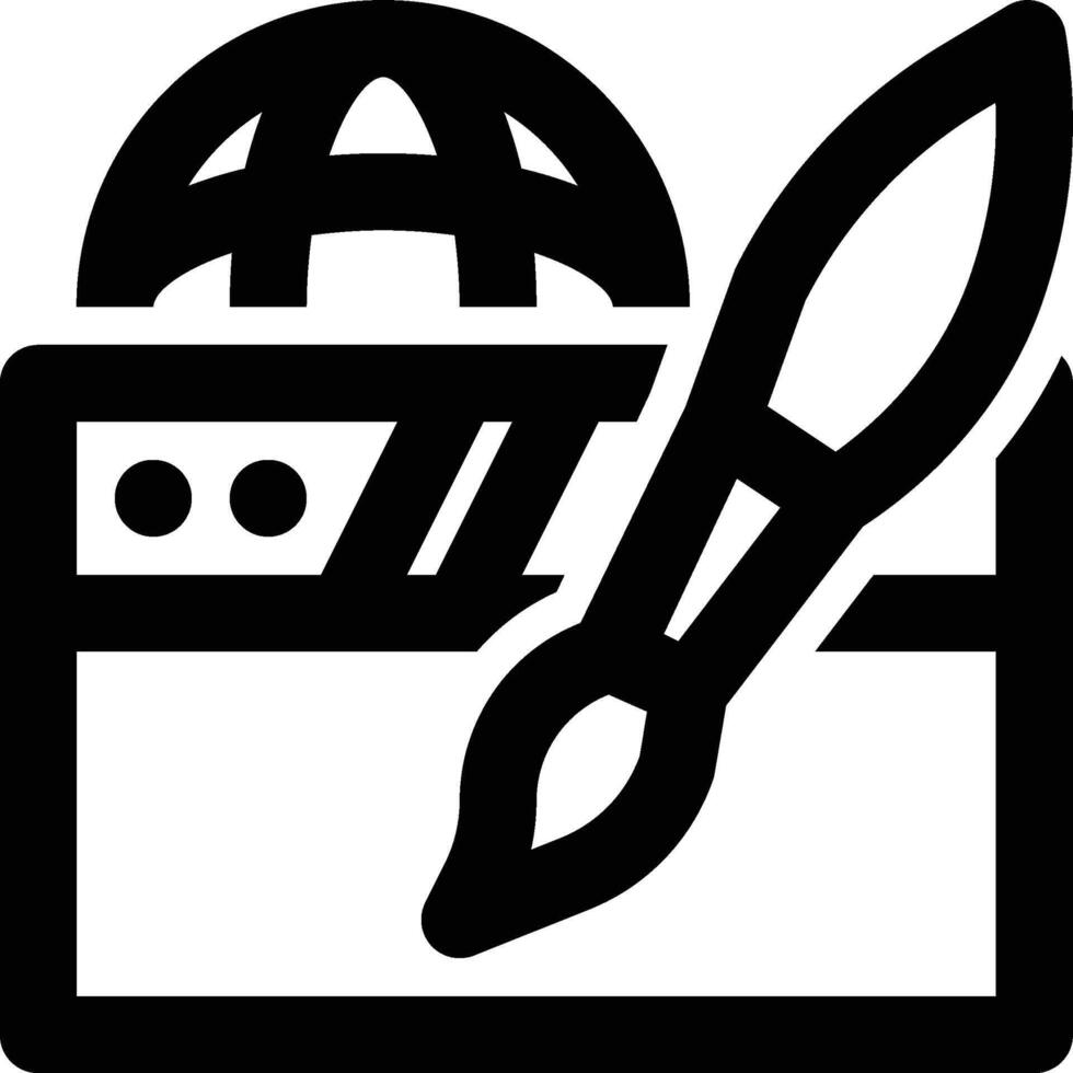 Web Design, Website Design, Website Theme Outline Icon vector
