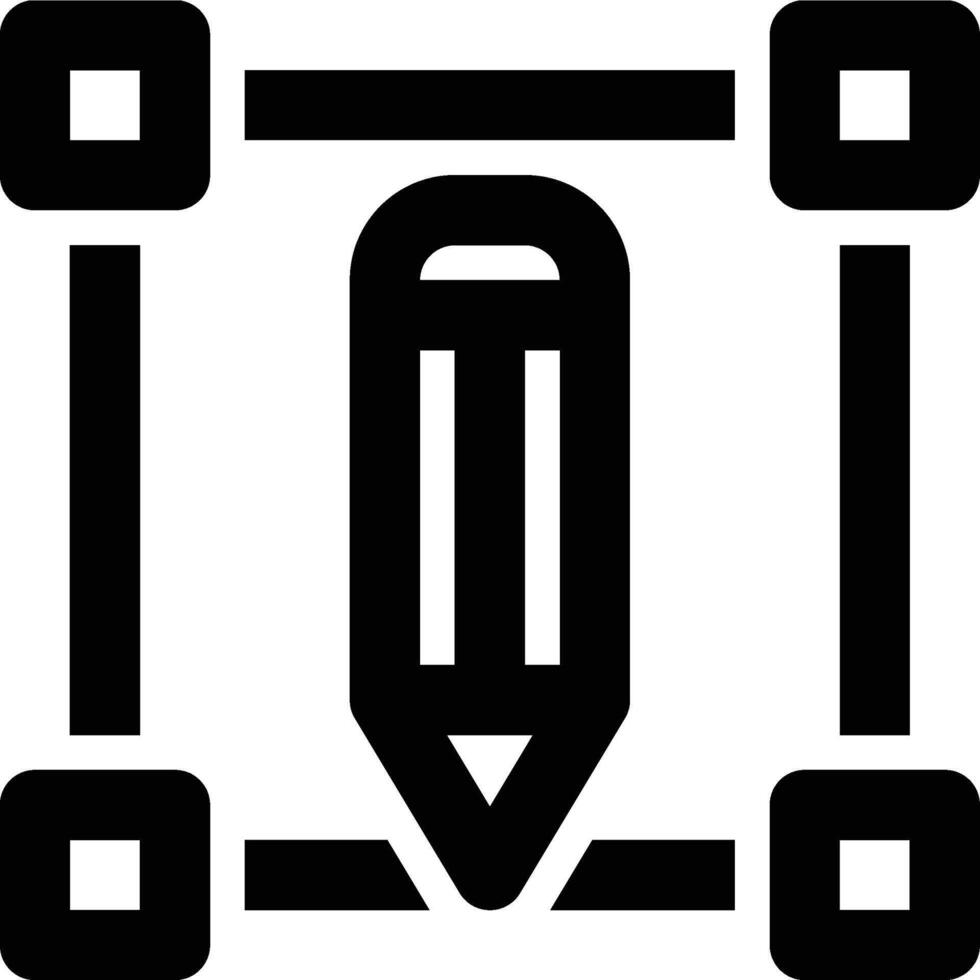 Typographic Design, Typing, Writing Outline Icon vector