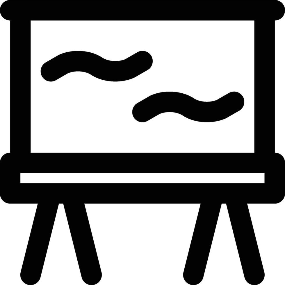 Chalkboard, Whiteboard, Board Outline Icon vector