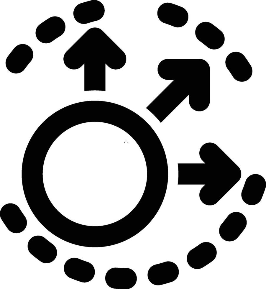 Expand, Extend, Resize Outline Icon vector