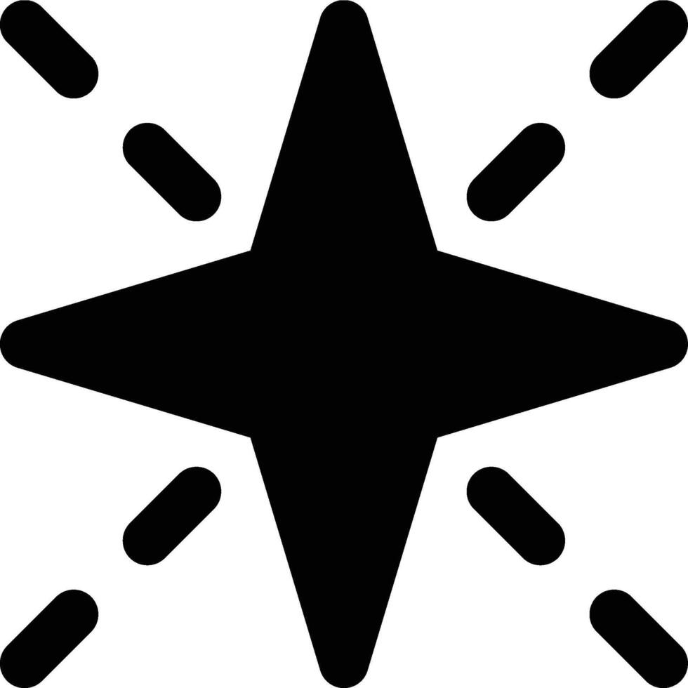 Highlights, Object, Star Glyph Solid Icon vector