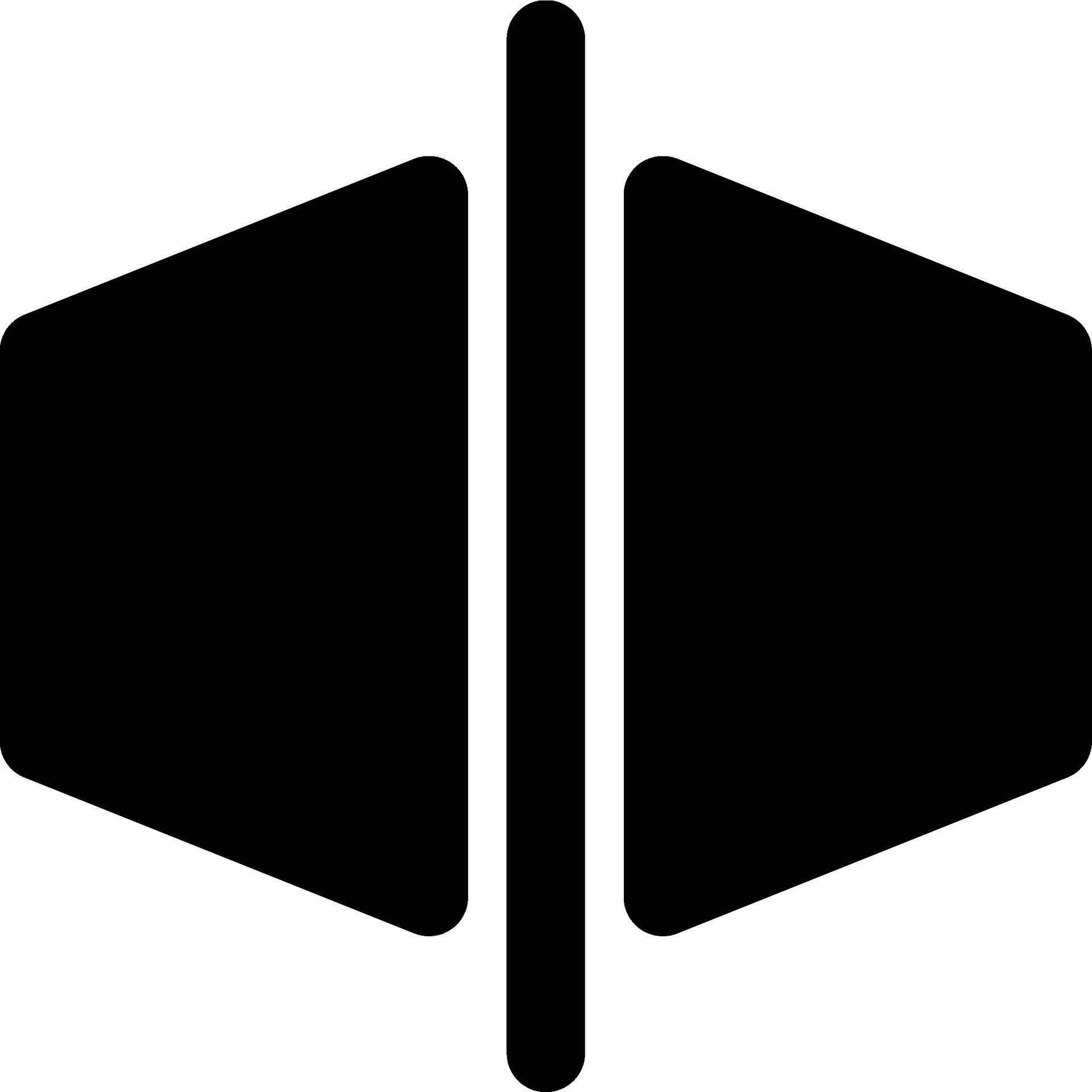 Reflection, Object Reflection, Reflect Glyph Solid Icon 59379489 Vector ...