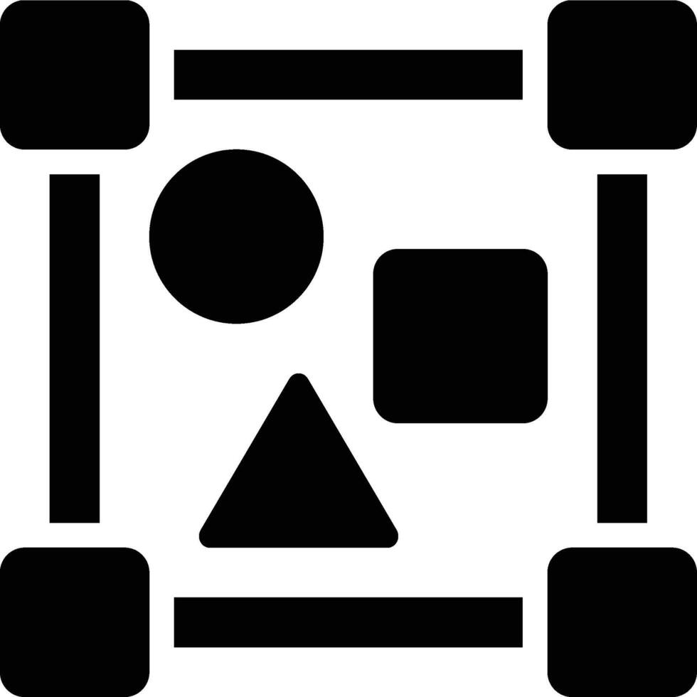 Objects, Shapes, Graphic Design Glyph Solid Icon vector