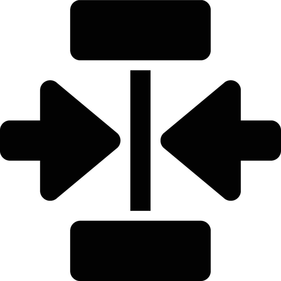 Center Alignment, Align Center, Horizontal Alignment Glyph Solid Icon vector