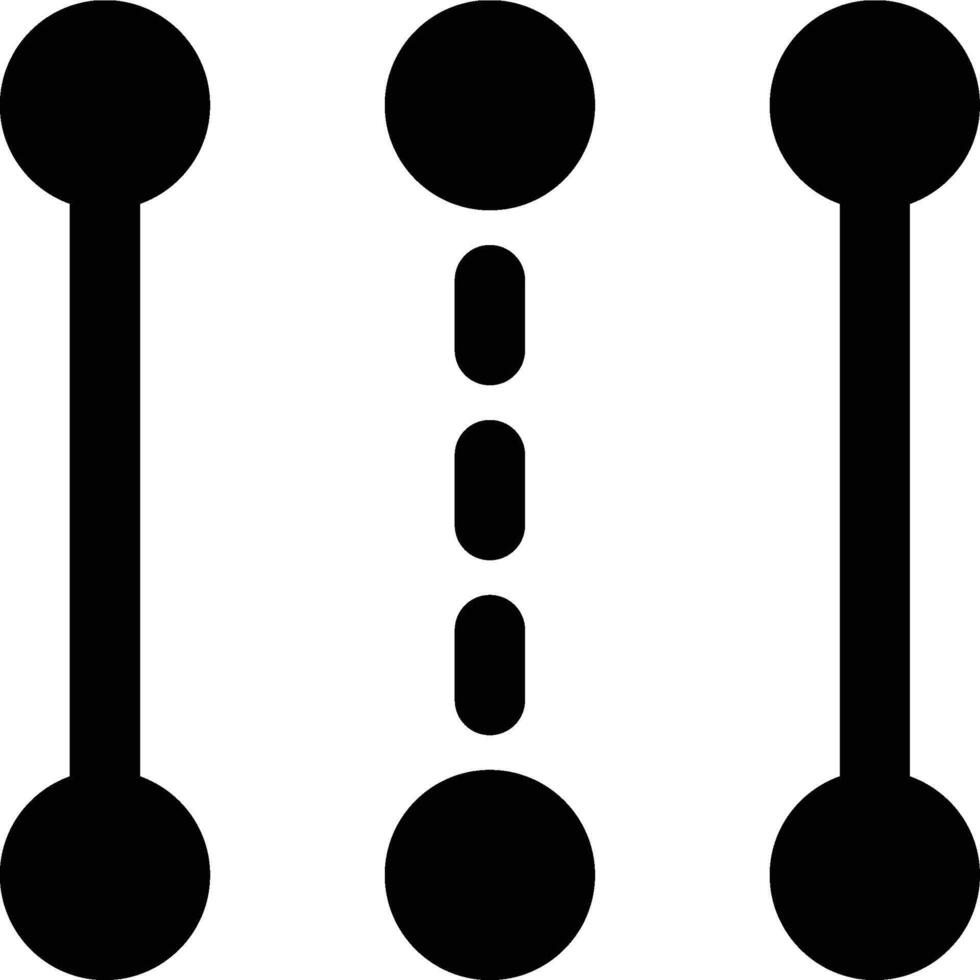 Lines, Path, Strokes Glyph Solid Icon vector