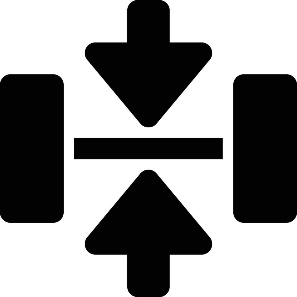 Center Alignment, Align Center, Vertical Alignment Glyph Solid Icon vector
