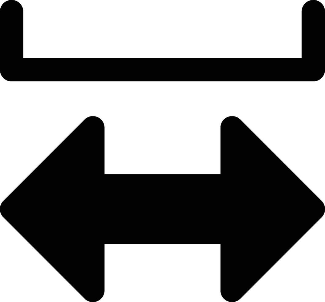 Spacing, Line Spacing, Space Glyph Solid Icon vector