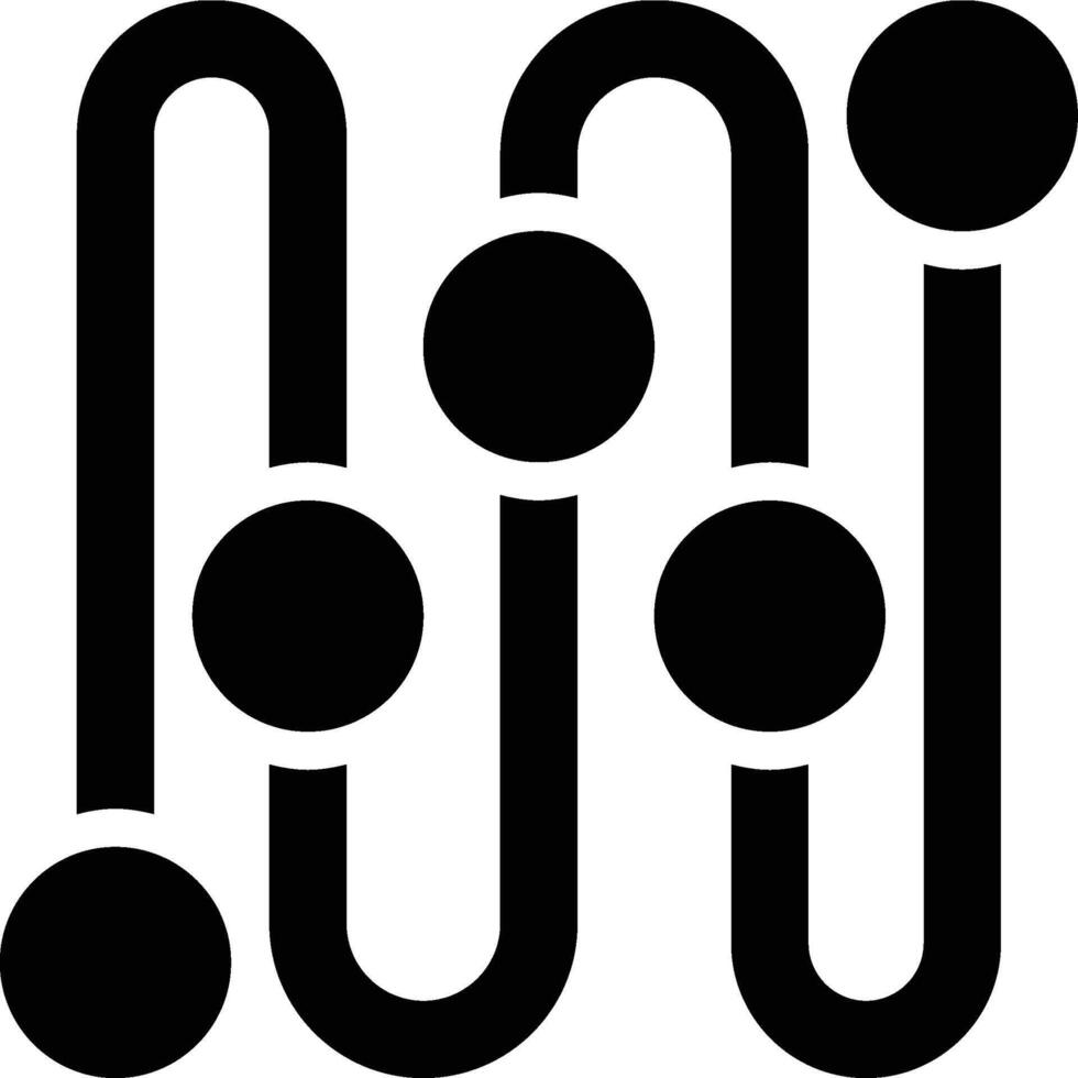 Rhythm, Pattern, Movement Glyph Solid Icon vector