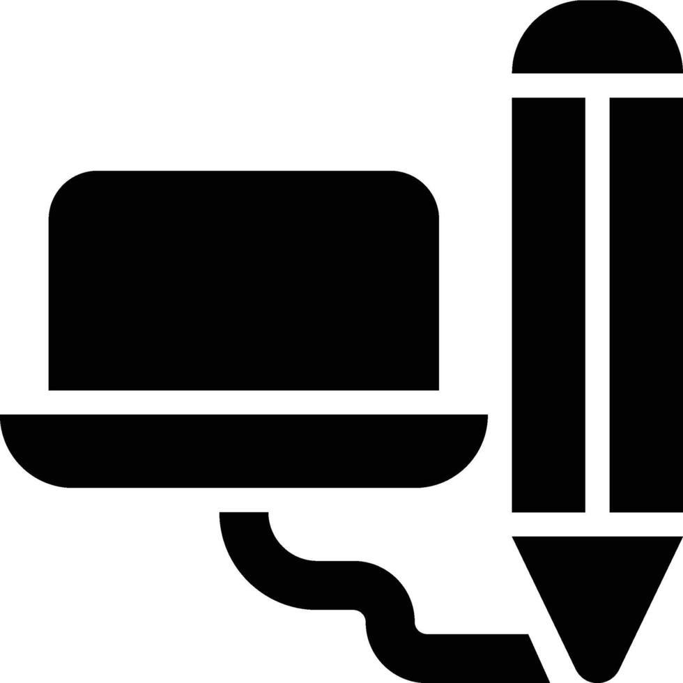 Digital Design, Computer Design, Graphic Design Glyph Solid Icon vector