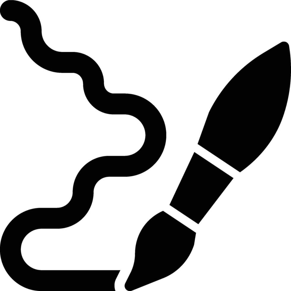 Illustration, Drawing, Design Glyph Solid Icon vector