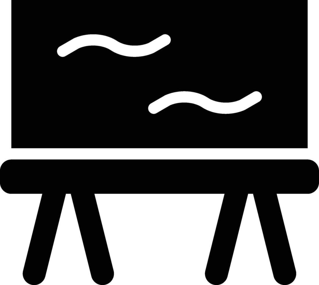 Chalkboard, Whiteboard, Board Glyph Solid Icon vector