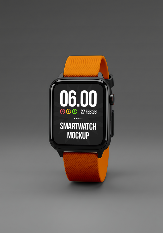 smart watch mockup in studio psd