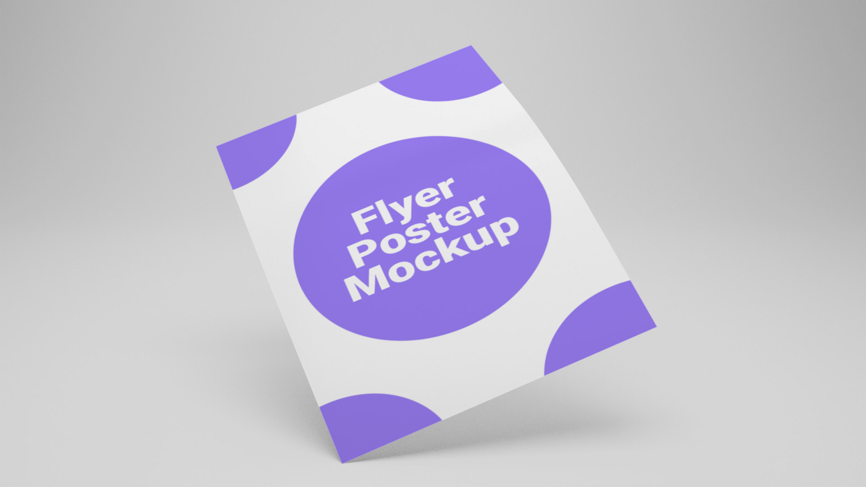 beautiful mockup flyer psd