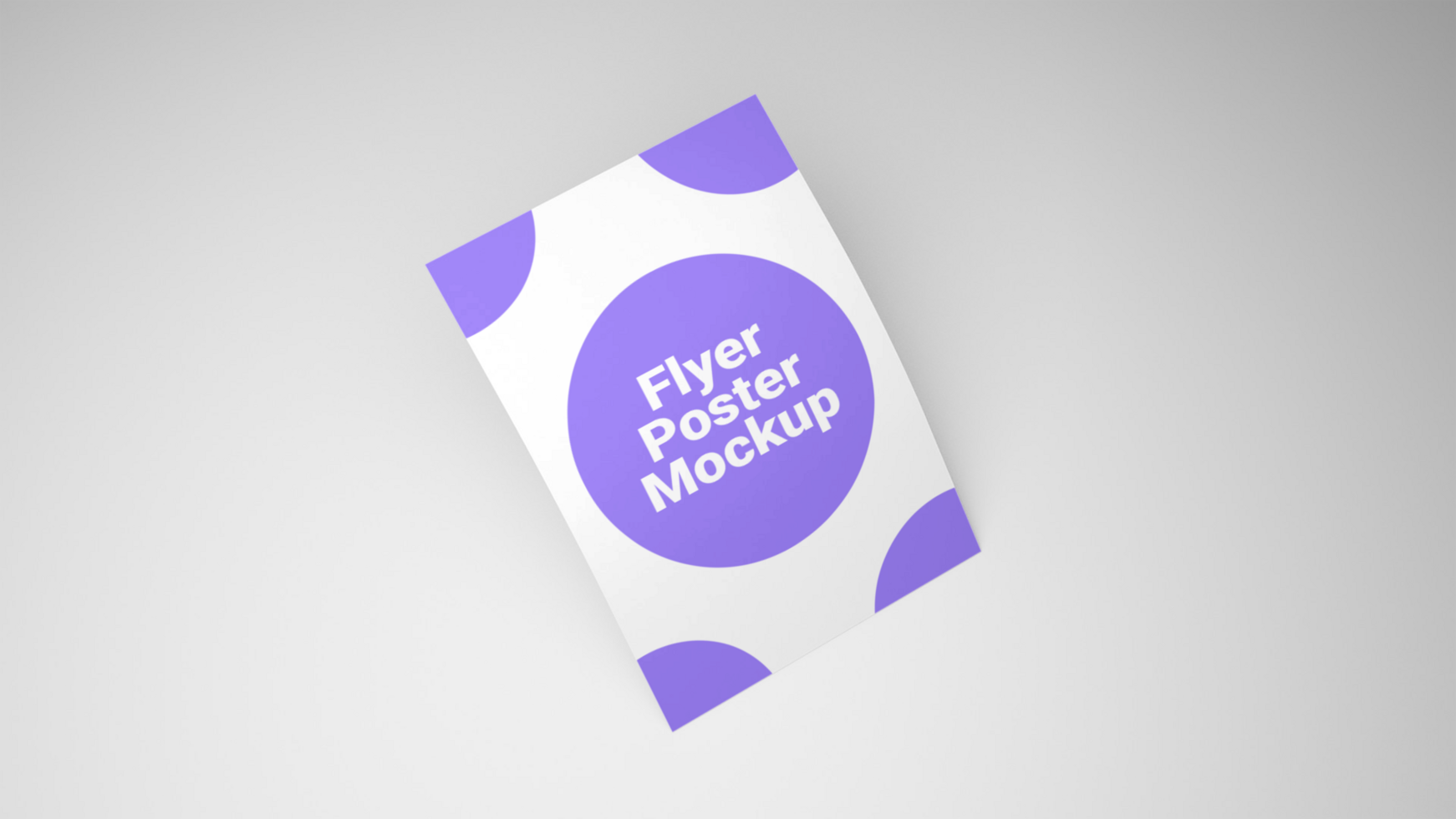 Flyer poster mockup design psd