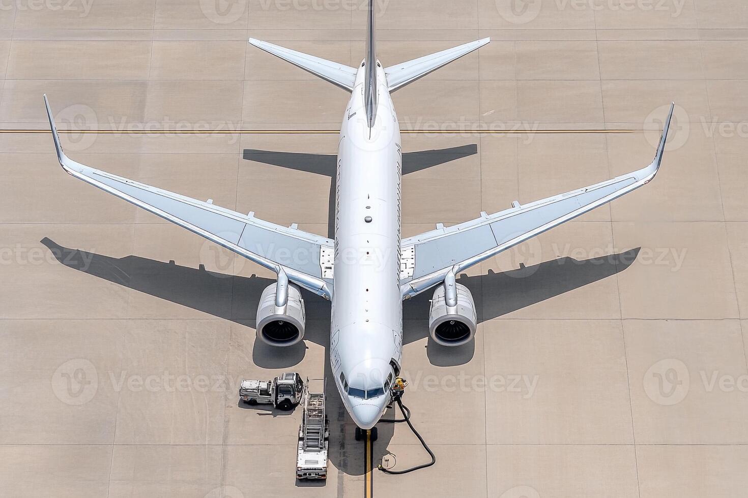 A large airplane on the ground photo