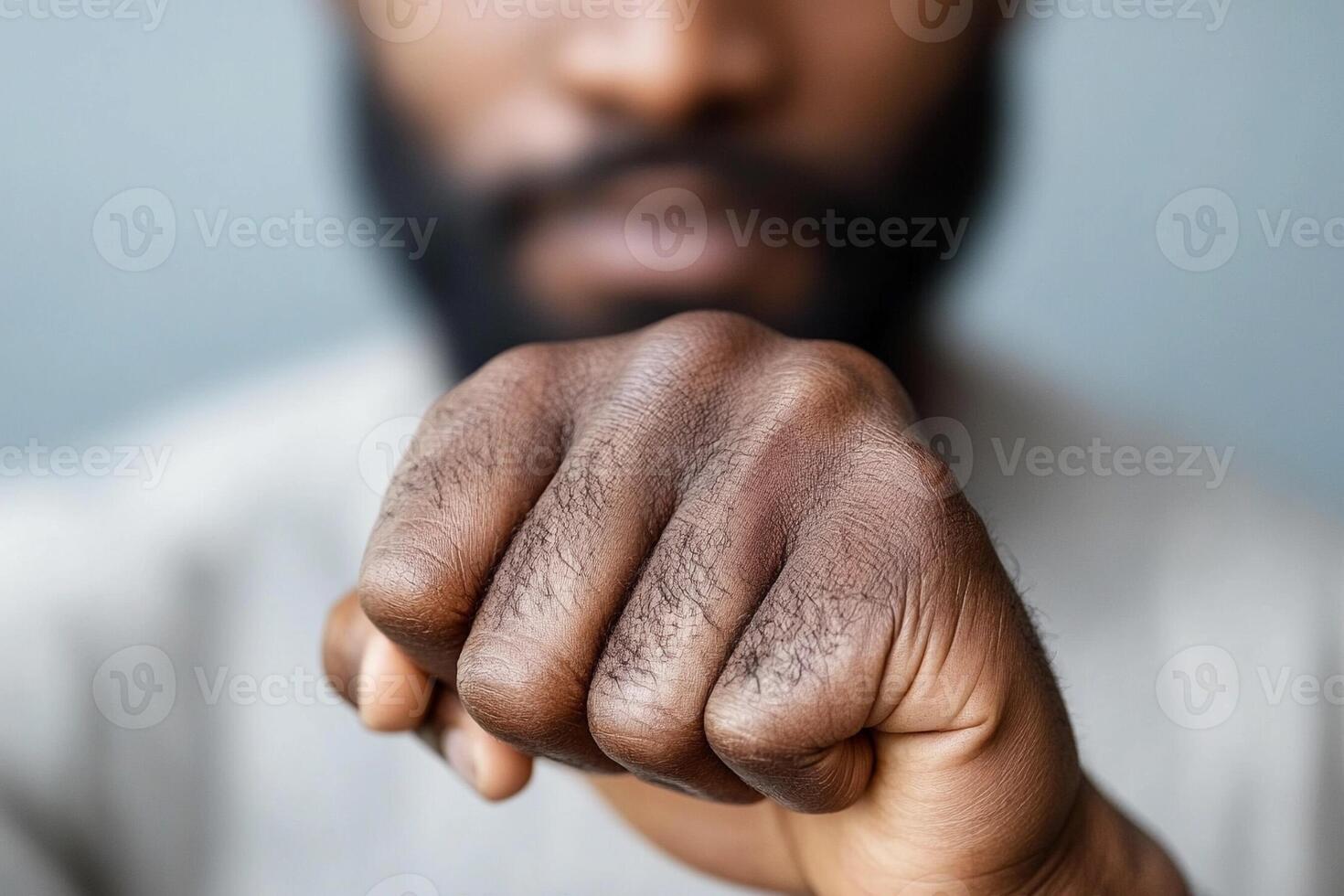A close up of a man with a beard photo