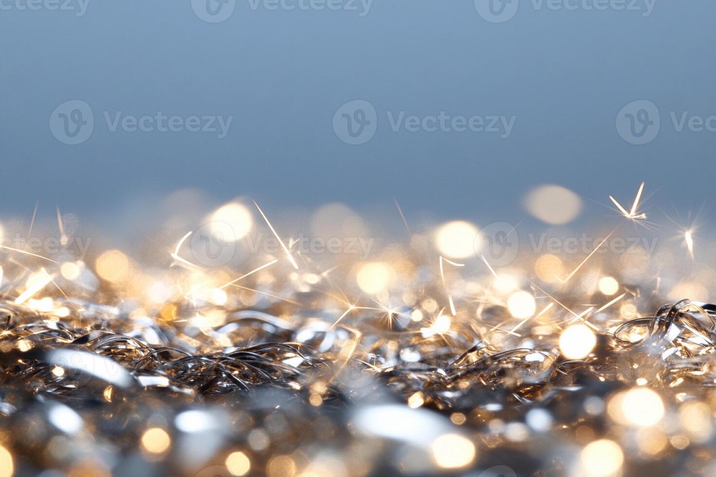 A close up of sparkles on a table photo