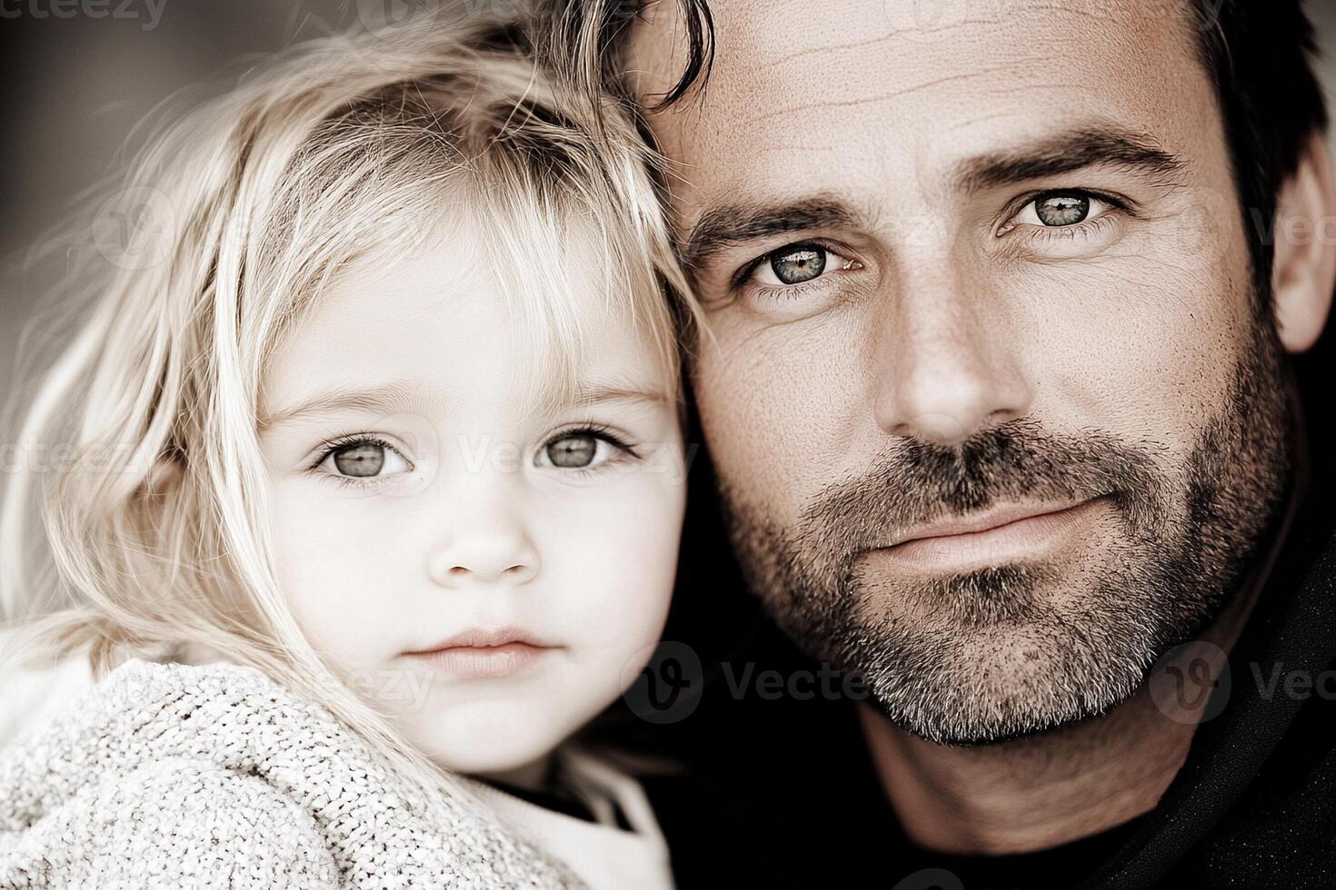 A man and a little girl posing for a photo