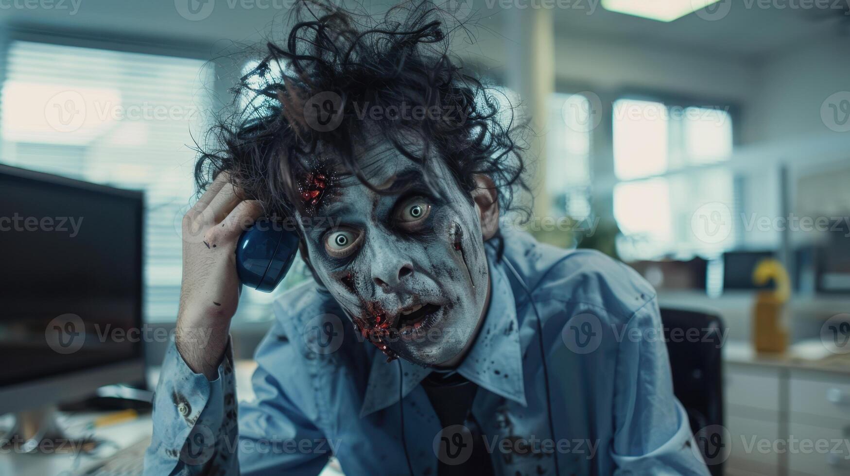 A zombie office worker photo