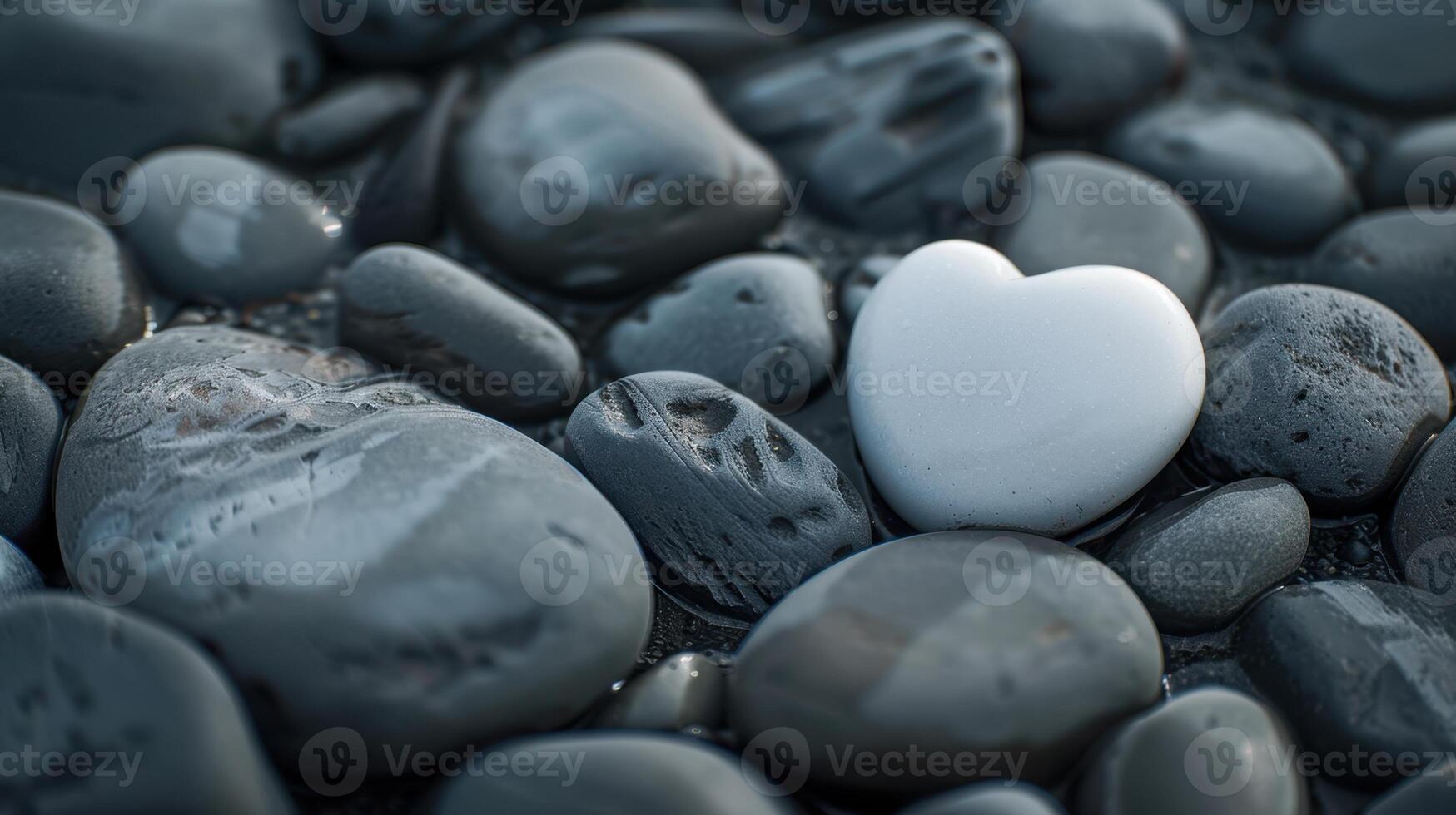 The white heart stone photo