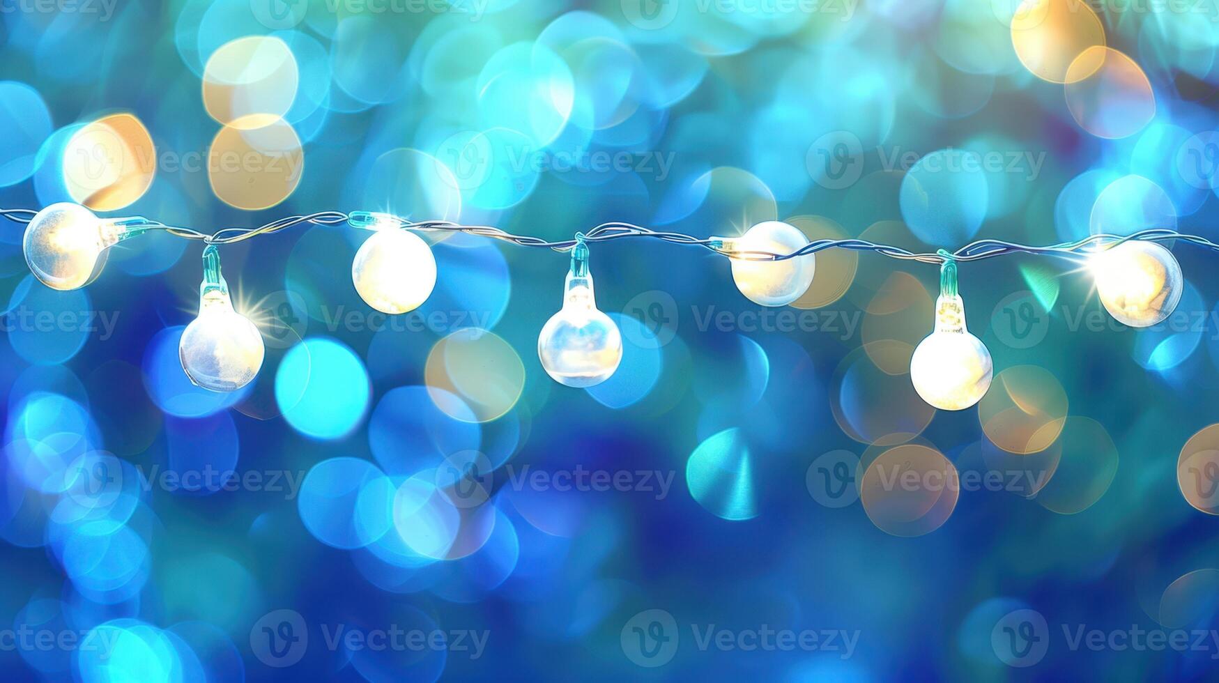 The colorful string lights photo