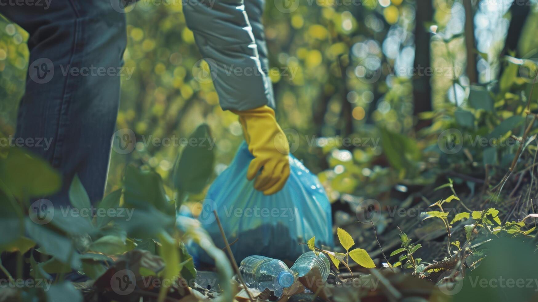 The cleanup in the forest photo