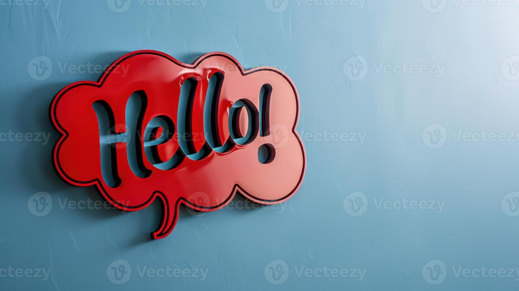 The Hello Speech Bubble photo