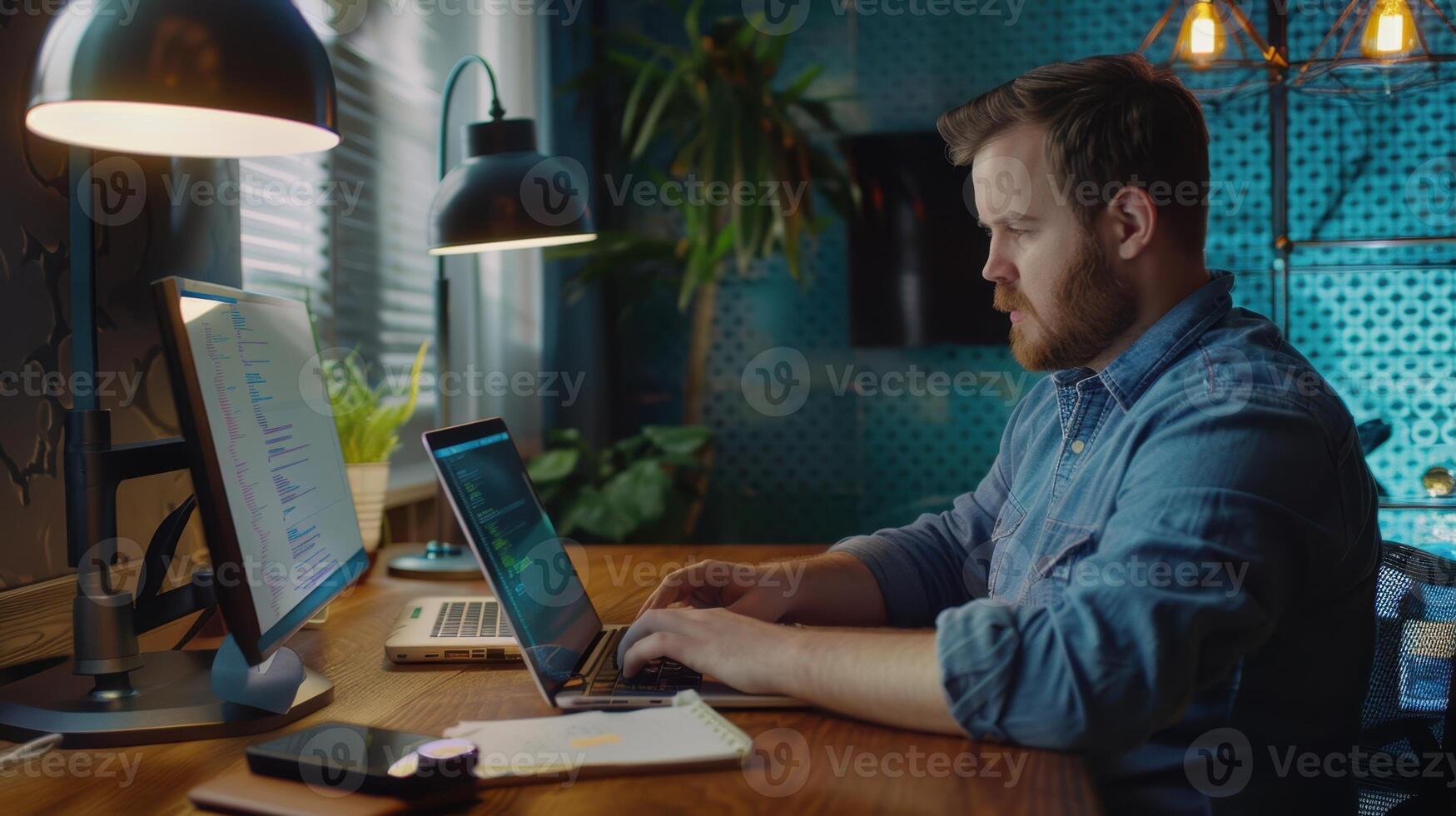 The programmer at desk photo