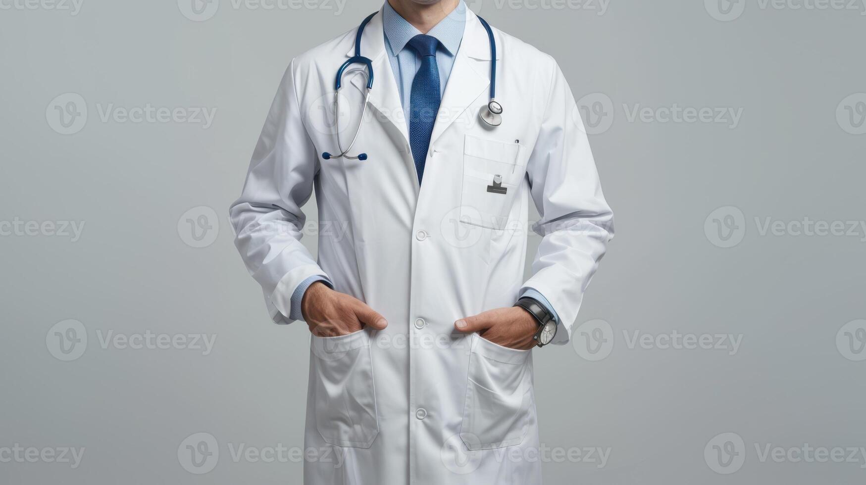 The doctor in white coat photo