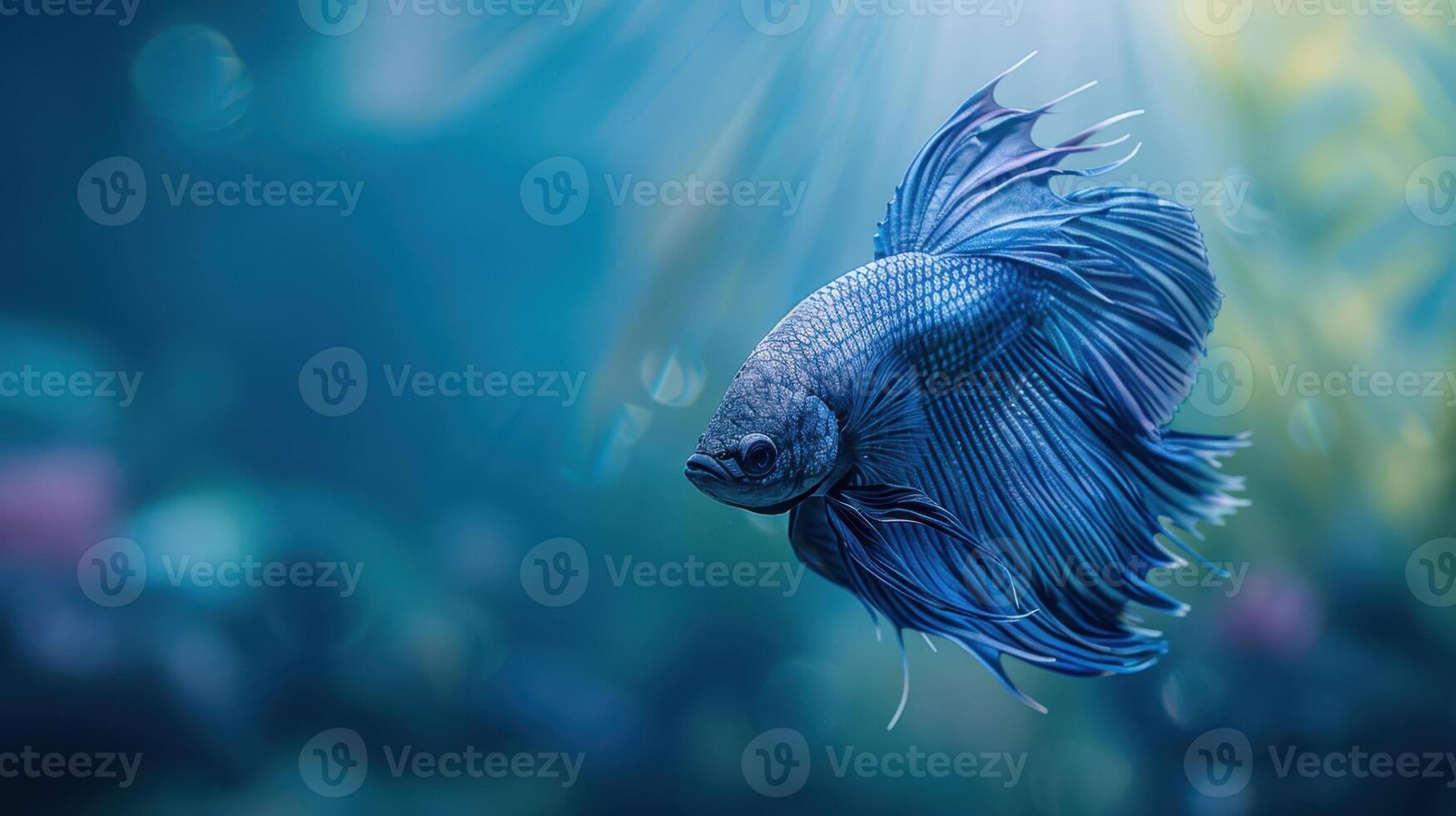 The delicate blue betta photo