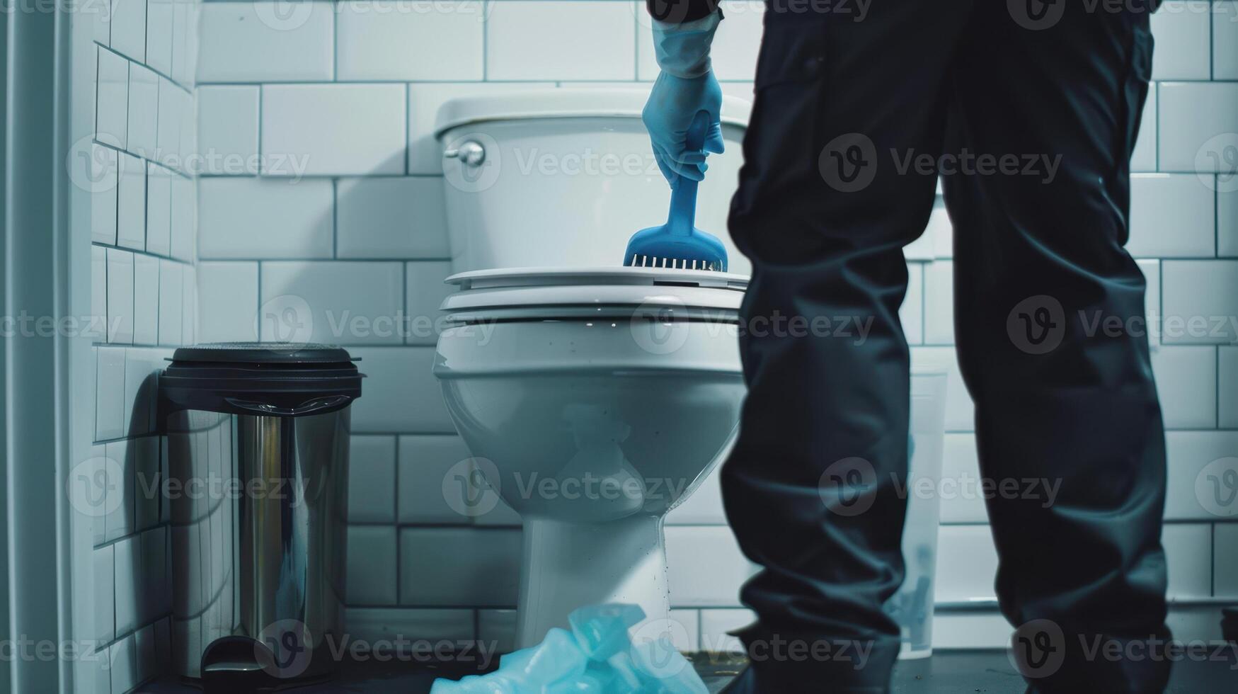 The Bathroom Cleaning Session photo