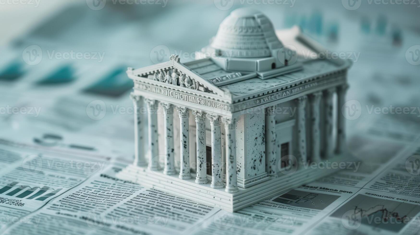 The miniature model of building photo