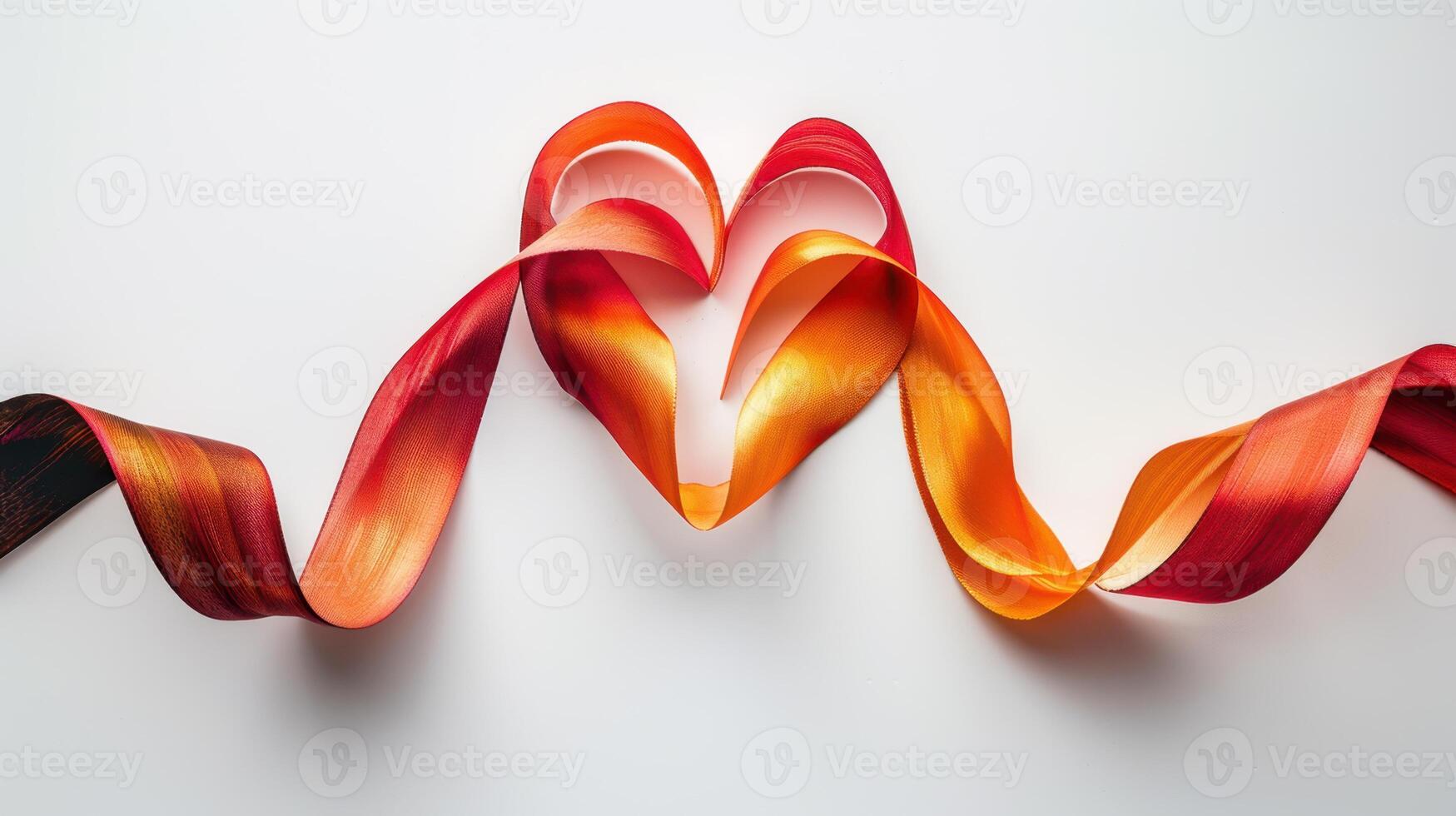 The ribbon heart design photo
