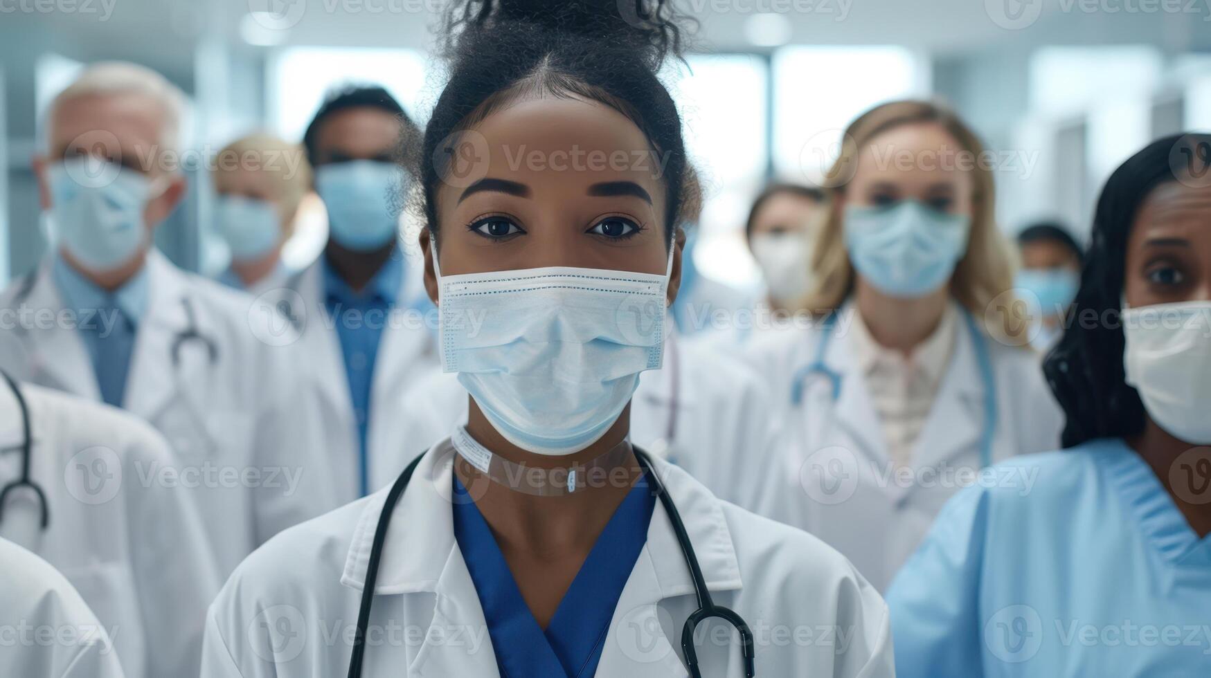 A diverse team of doctors photo