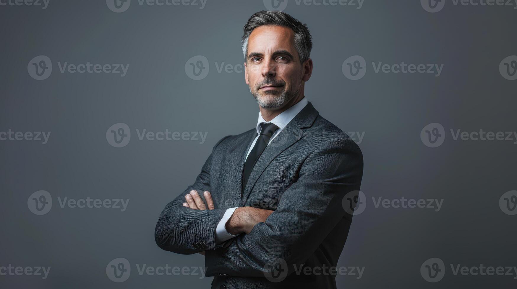 The confident businessman in suit photo