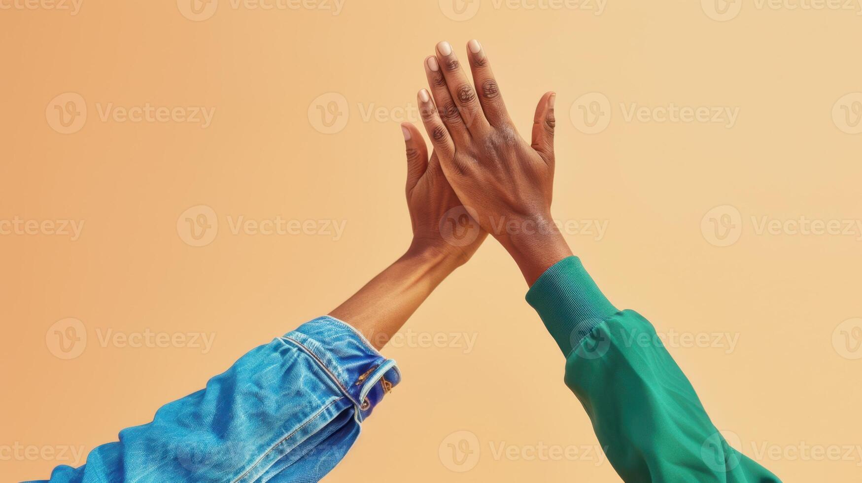 The high-five gesture photo