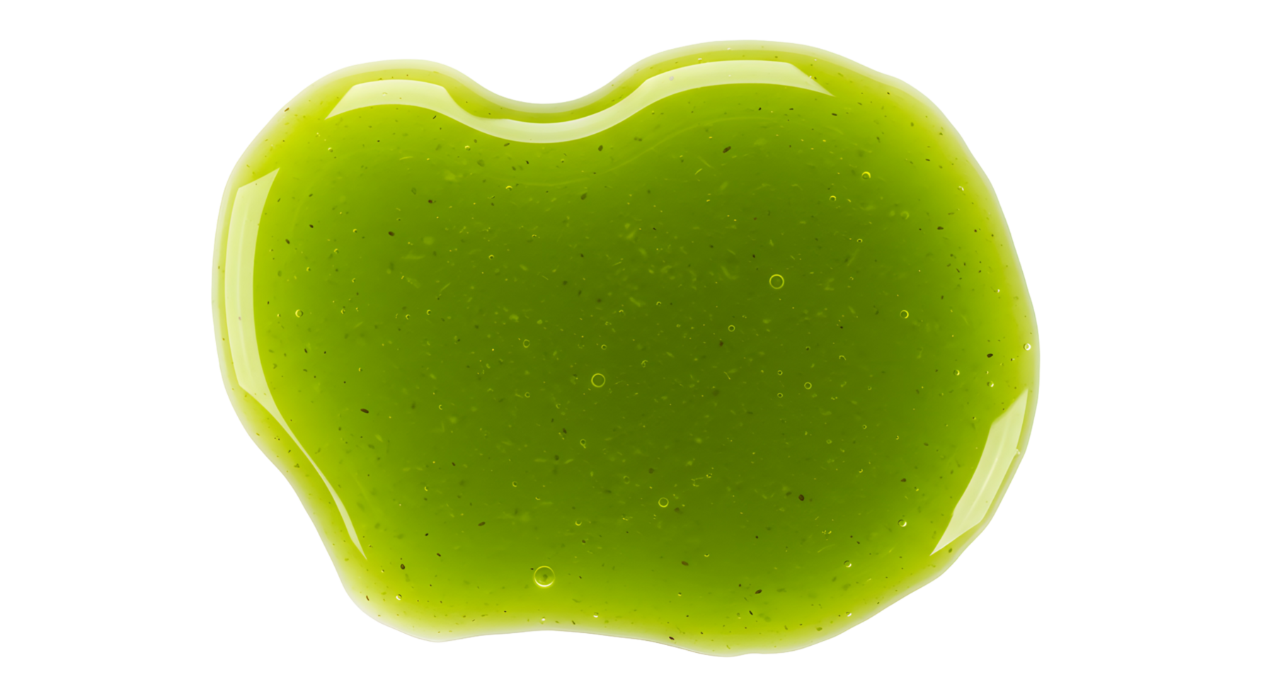 Fresh Kiwi Juice Spill on Transparent Background png