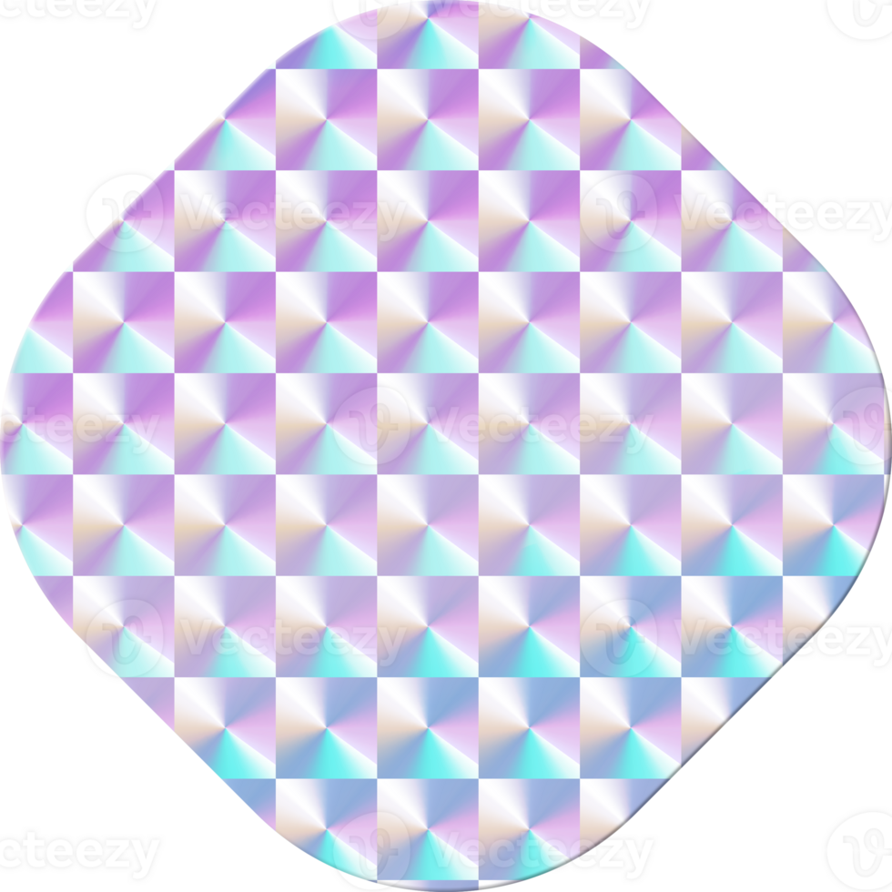 Hologram Sticker Label square, Texture Holographic Mockup, and Illustration. png