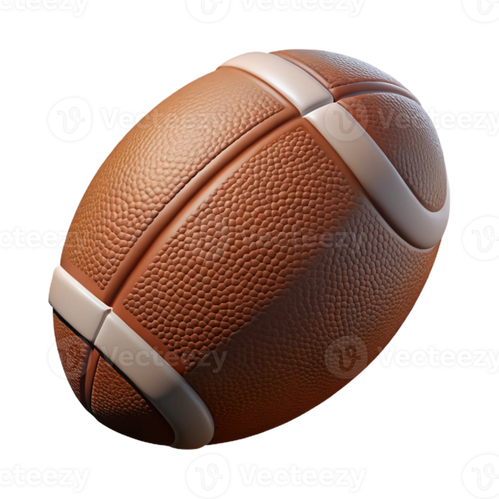 wonderful contemporary A football, brown and textured, premium png