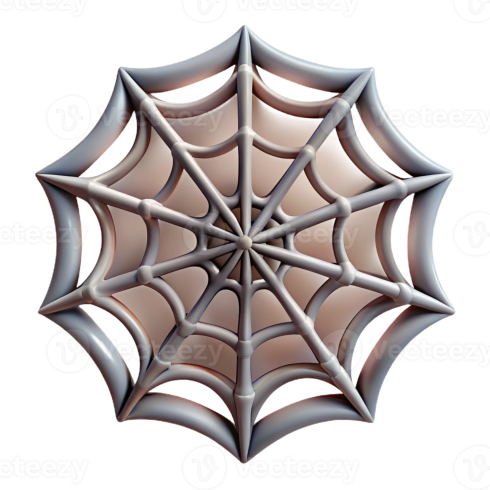 serene minimalist A spider web, intricate and abstract exclusive png