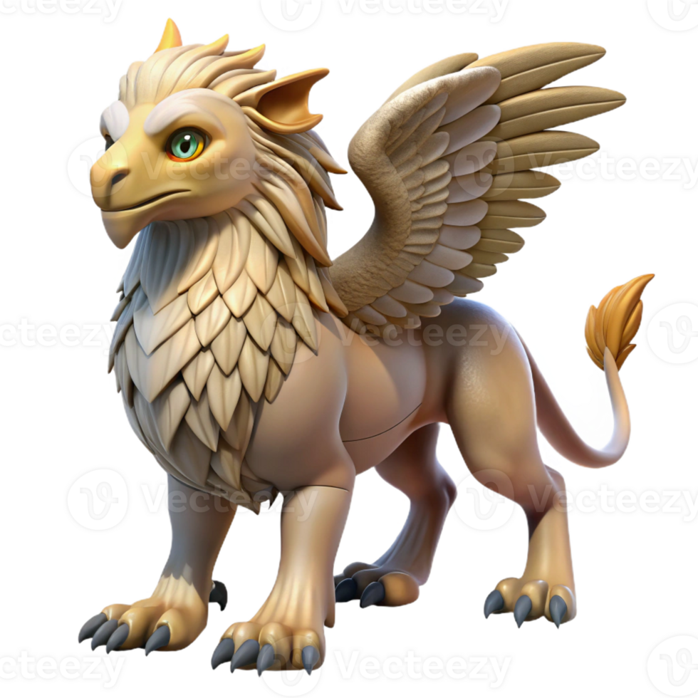 impressive traditional Griffin, mythical creature, eagle and lion hybrid, high quality png