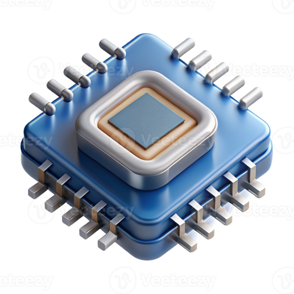 beautiful rustic Microchip with intricate circuitry authentic png