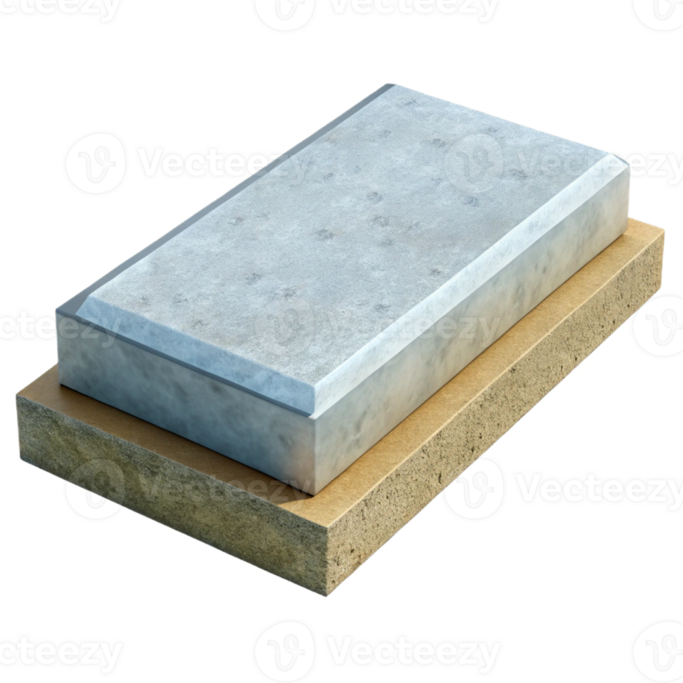 extraordinary rustic Concrete slab, rectangular, precast, high resolution png