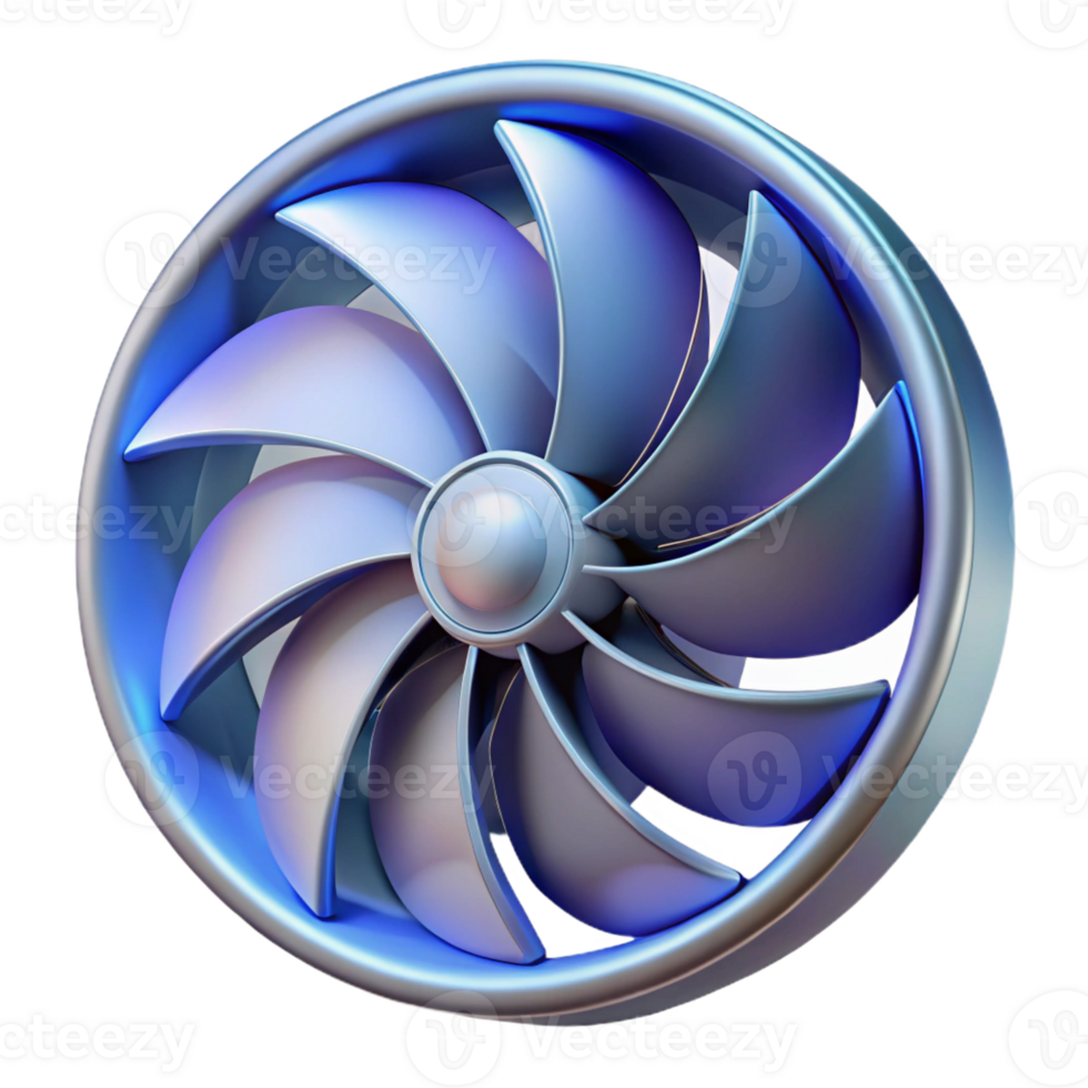 stunning abstract A close-up of a computer fan blade genuine png
