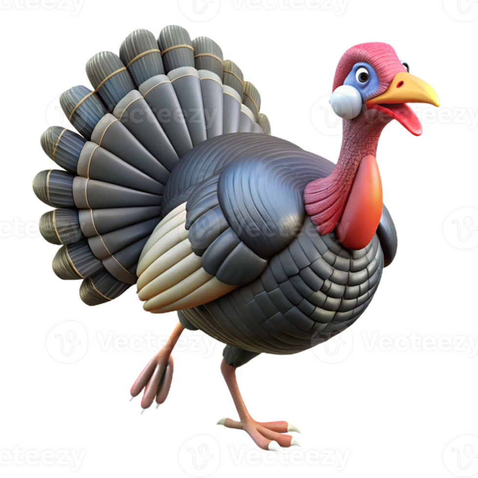 impressive minimalist Turkey, wild turkey, strutting, exclusive png