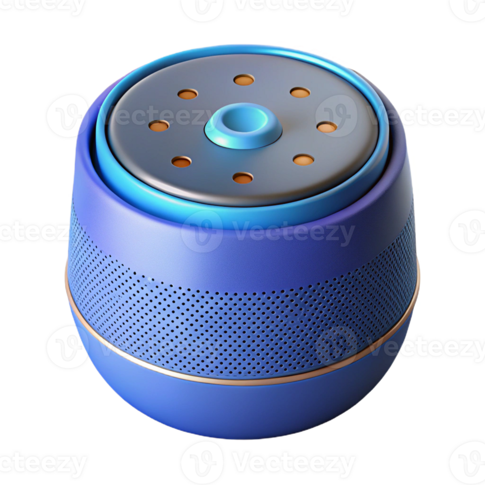 stunning classic Smart speaker with voice assistant activated professional png