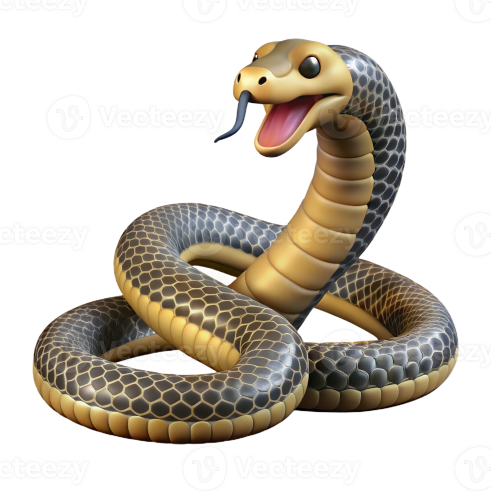 beautiful modern A slithering rattlesnake 4K png